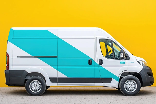 sign written van